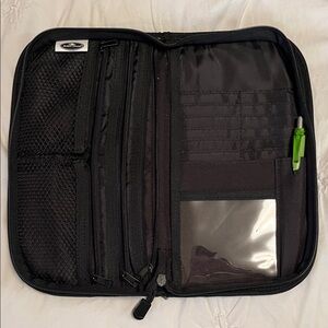 Austin House Black Passport Organizer